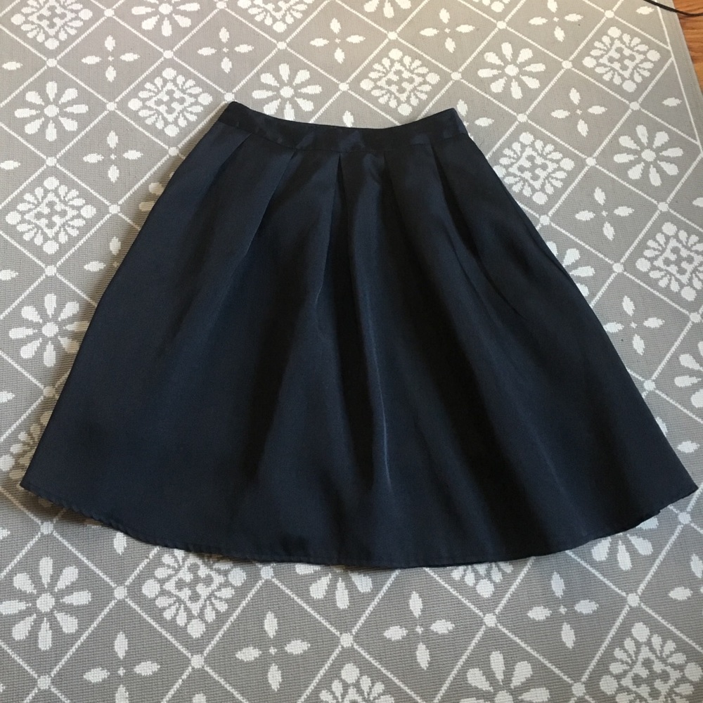High waisted midi skirt